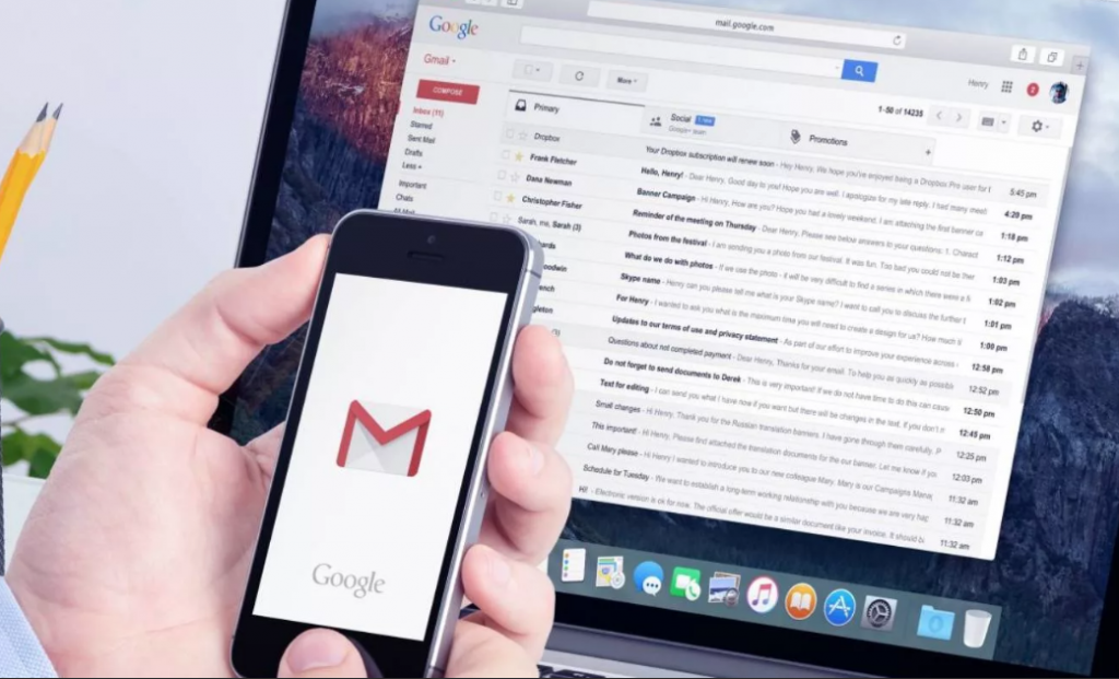 Сервис электронной почты Gmail